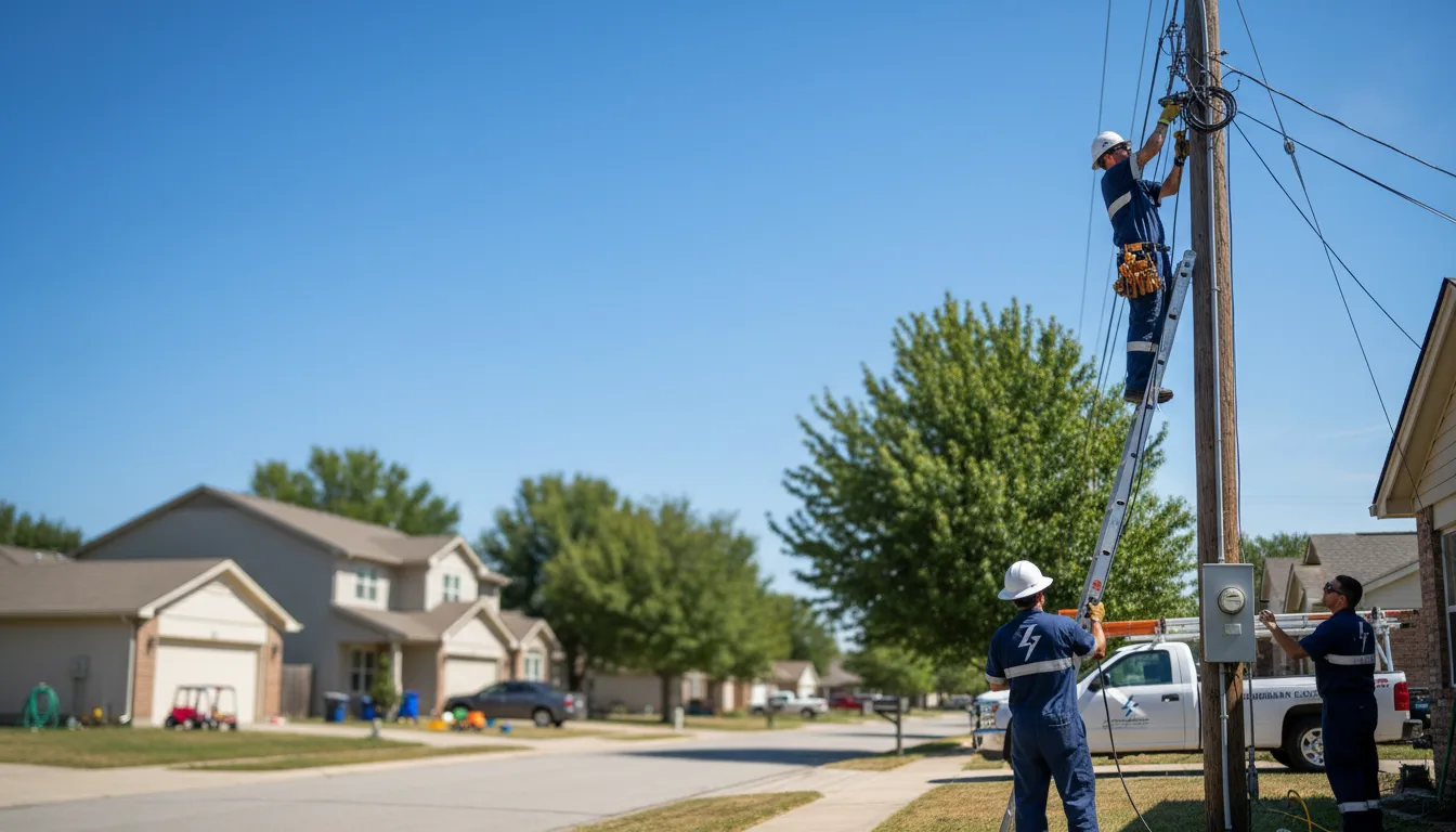 Residential electrician providing installation services in Dows, IA